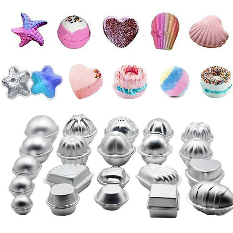 1 คู่ระเบิดแม่พิมพ์อลูมิเนียมเ - Bath Bomb Mold บทวิจารณ์และราคา