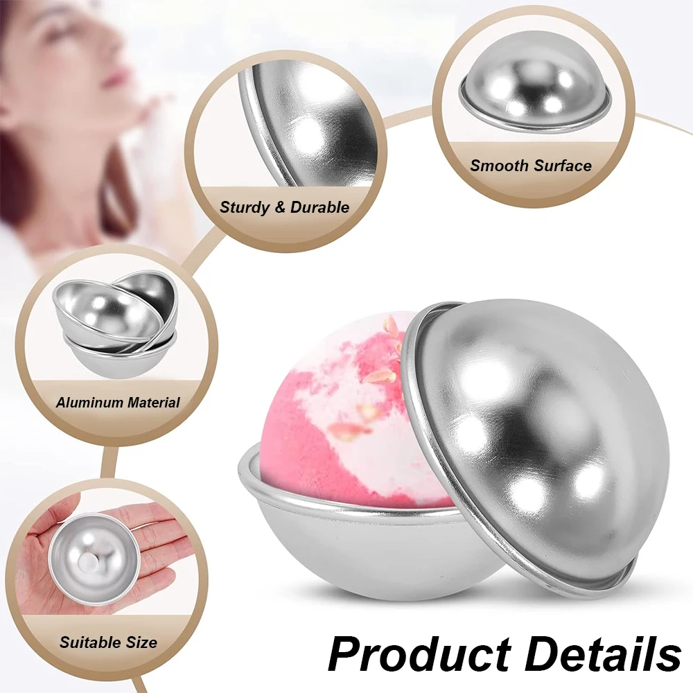 4 ชิ้น/ชุด แม่พิมพ์ลูกบอลทรงกล - Bath Bomb Mold บทวิจารณ์และราคา