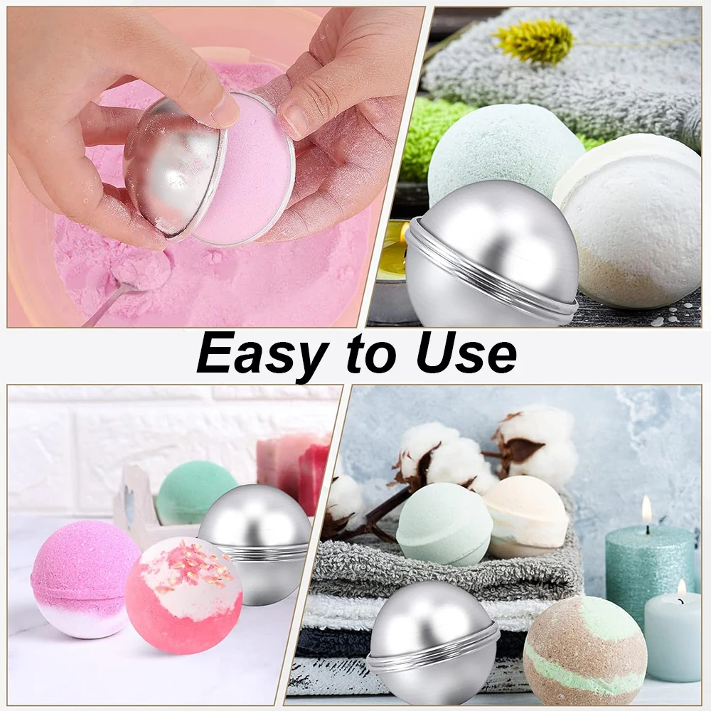 4 ชิ้น/ชุด แม่พิมพ์ลูกบอลทรงกล - Bath Bomb Mold บทวิจารณ์และราคา